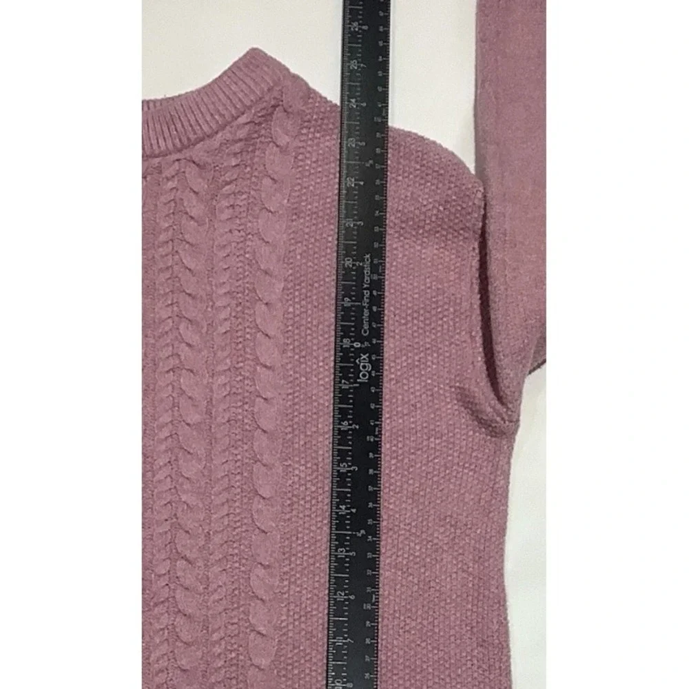 Old Navy Cable Knit Sweater Girls Large Pink Pullover Preppy